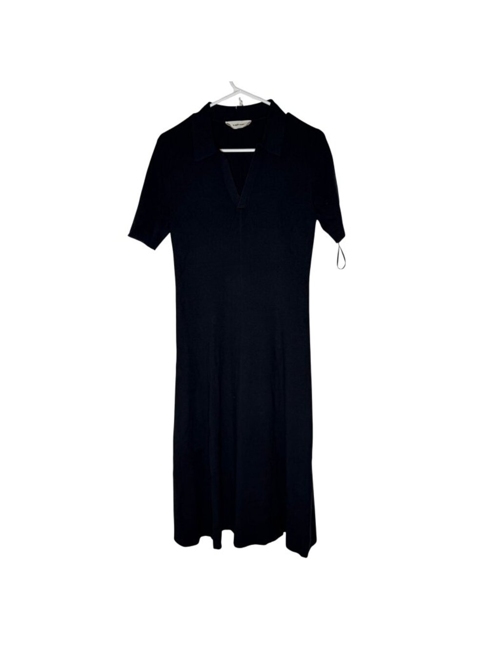 Everlane The Knit Polo Dress Navy Blue Size M NWT - Picture 2 of 6